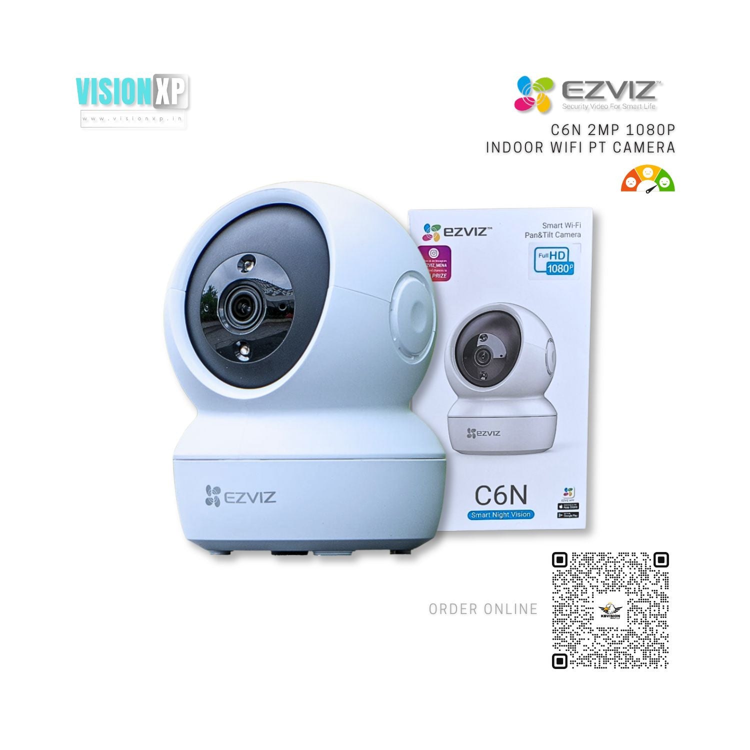 Hikvision Ezviz C6N Smart Wifi Pan Tilt Camera Hikvision Ezviz C6N Smart Wifi Pan Tilt Camera